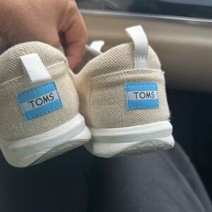 TOMS Beige Canvas Sneakers